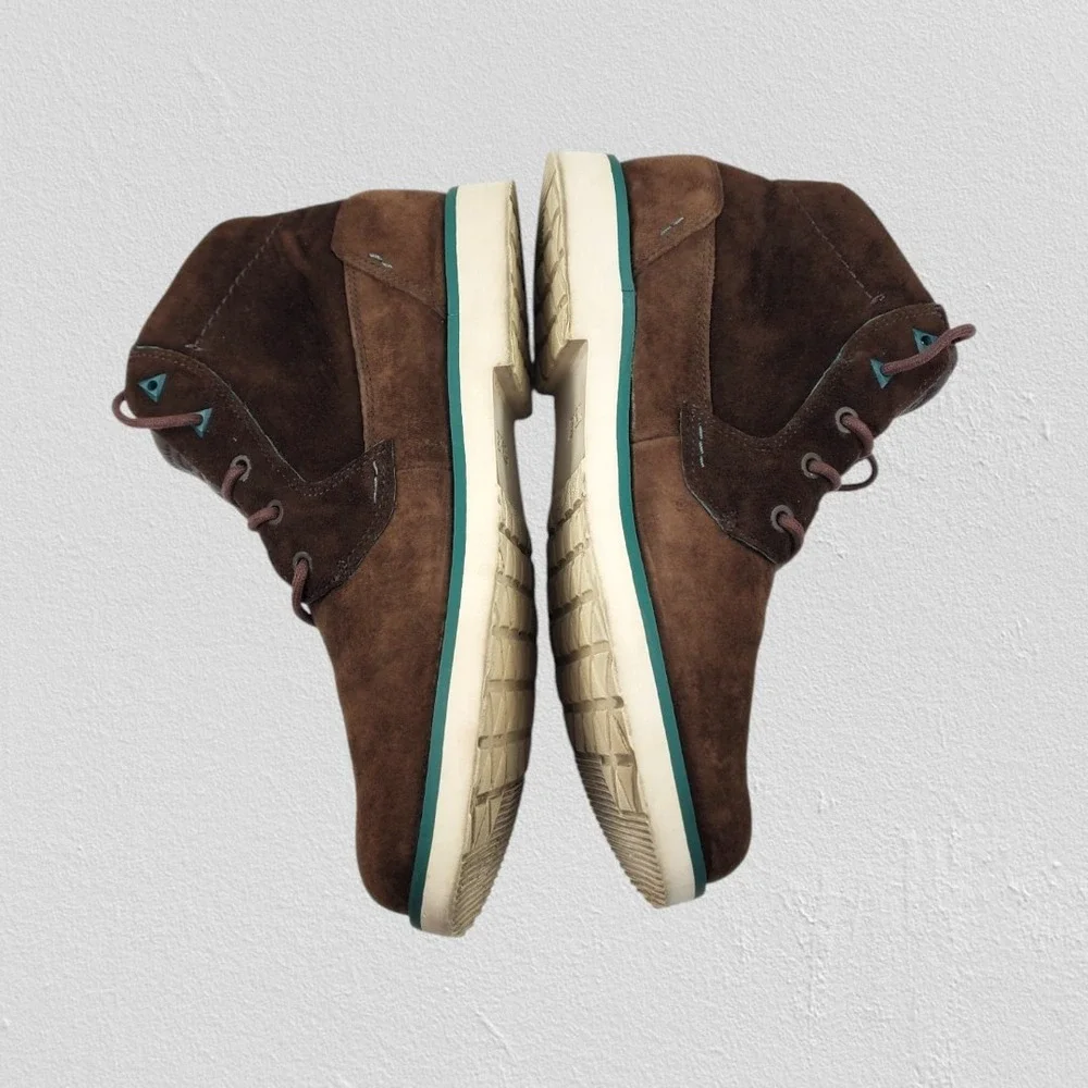Teva Durban Chukka Ankle Boots Mens Brown Suede Lace Up Mid Top Shoes